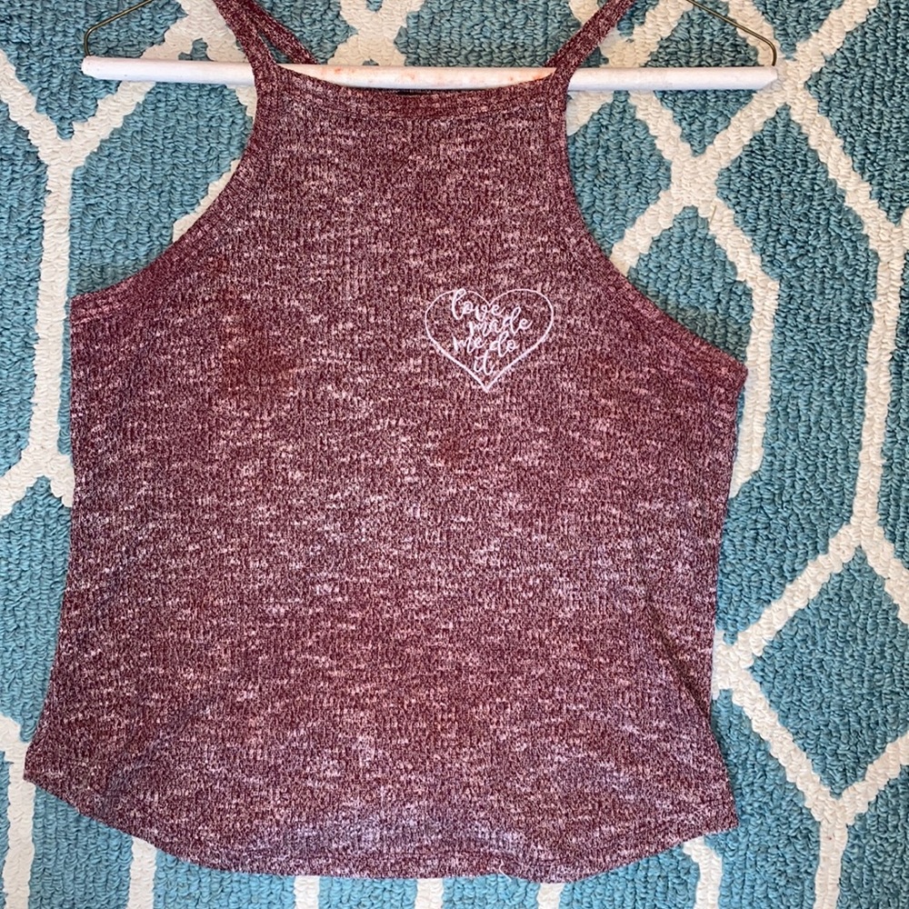 “love made me do it” tank top